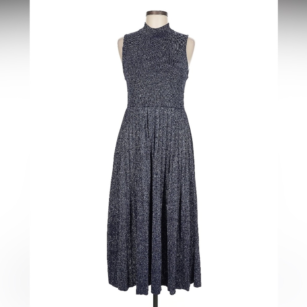 CARVEN Sleeveless Blue Sparkly Dress, sz M